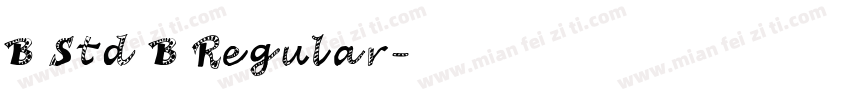 B5Std_B Regular字体转换